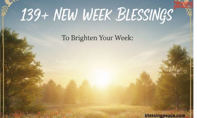 139+ New Week Blessings to Brighten Your Week