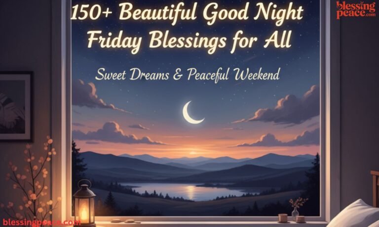 150+ Beautiful Good Night Friday Blessings for All