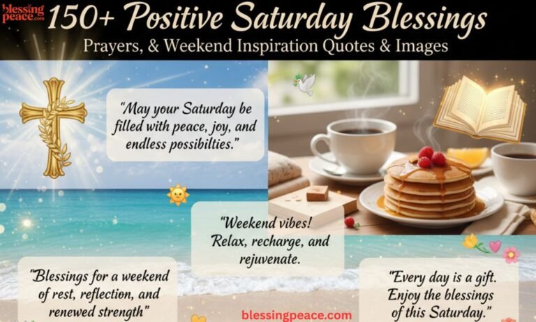 150+ Positive Saturday Blessings, Prayers, and Weekend Inspiration Quotes & images