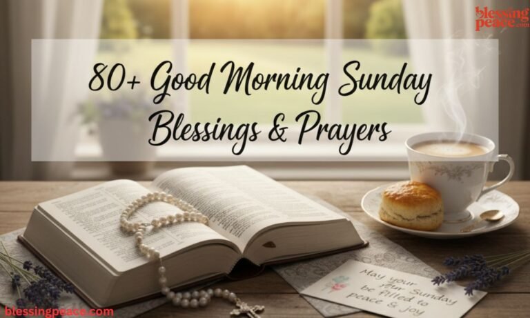 80+ Good Morning Sunday Blessings & Prayers