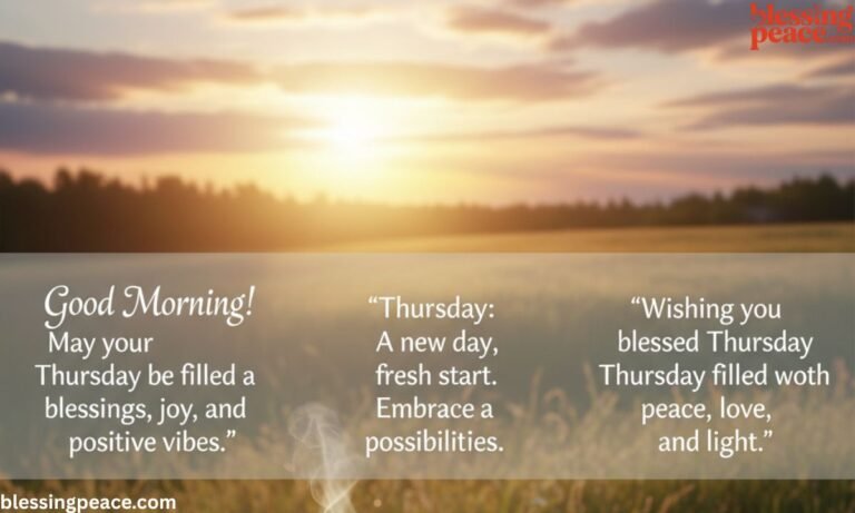 Good Morning Thursday Blessings Images: Beautiful Quotes & Positive Vibes