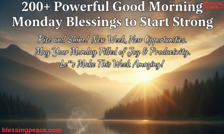 200+ Powerful Good Morning Monday Blessings to Start Strong