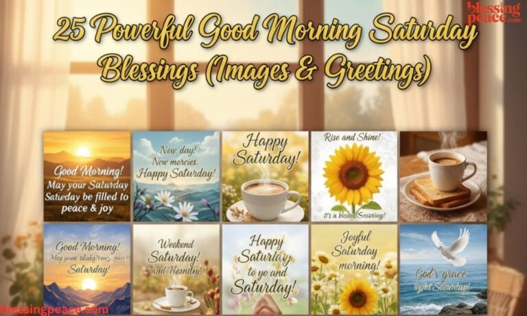 25 Powerful Good Morning Saturday Blessings (Images & Greetings)