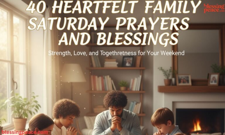 40 Heartfelt Family Saturday Prayers and Blessings