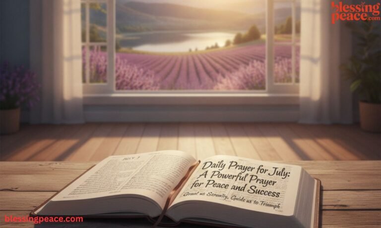 Daily Prayer for July: A Powerful Prayer for Peace and Success