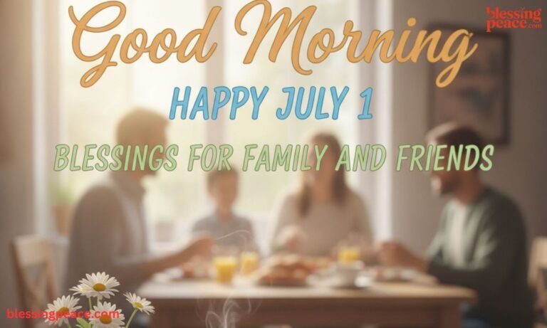 Good Morning and Happy July 1 Blessings for Family and Friends