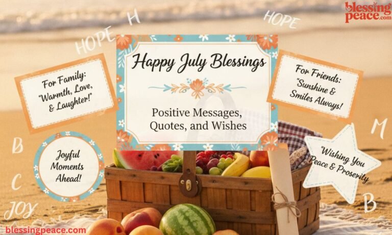 Happy July Blessings: Positive Messages, Quotes, and Wishes for Family and Friends