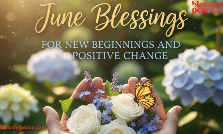 June Blessings for New Beginnings and Positive Change