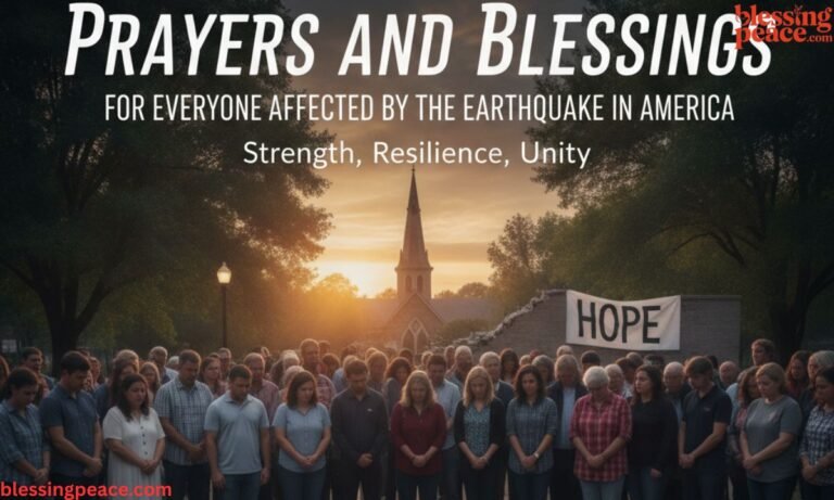 Prayers and Blessings for Everyone Affected by the Earthquake in America
